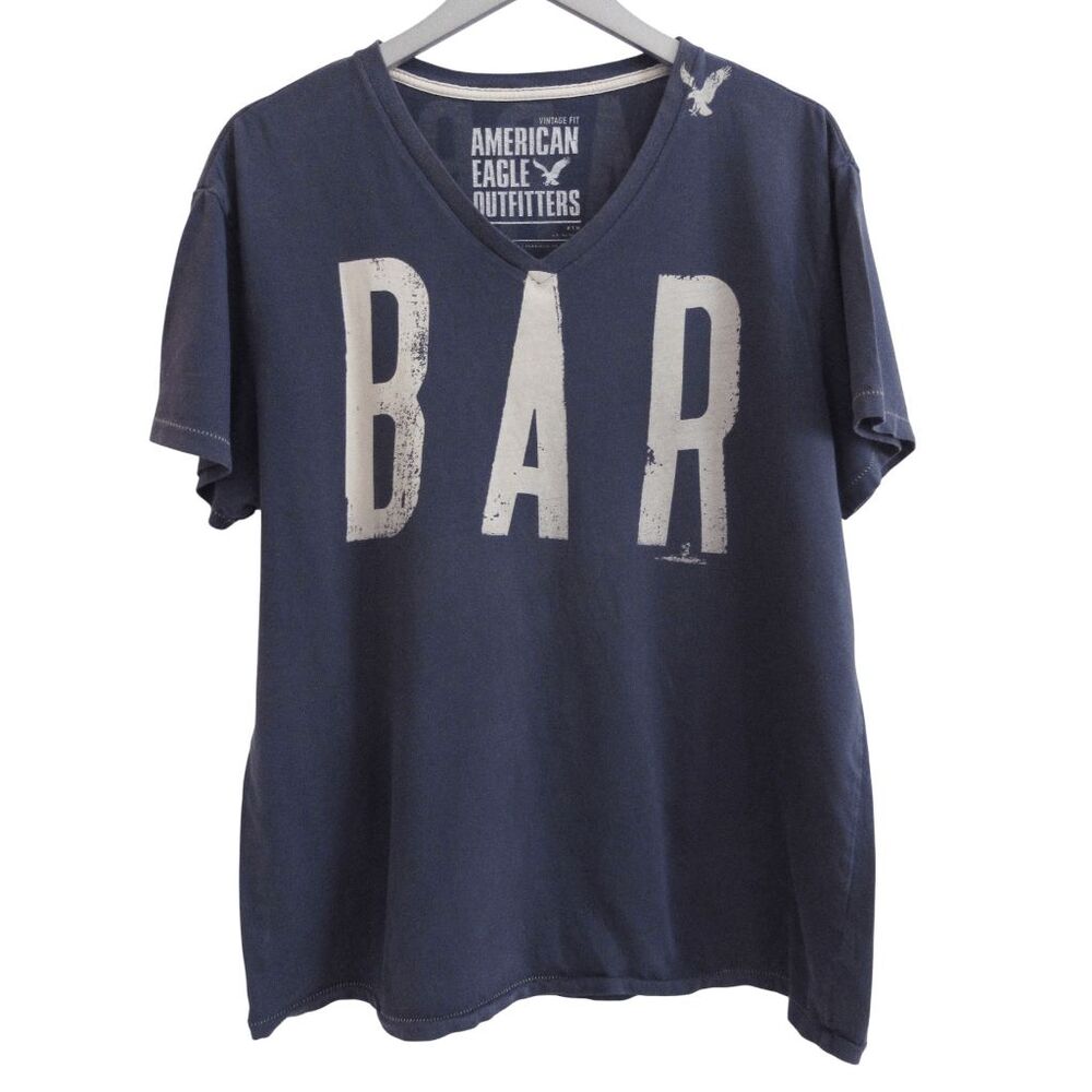 American Eagle‎ Vintage Fit T-Shirt Large Bar Harbor Short Sleeve